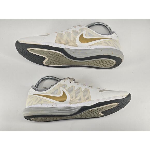 Nike Dual Fusion TR 3 White Gold Running Training Athletic Shoes Womens Size 8 - Picture 4 of 8